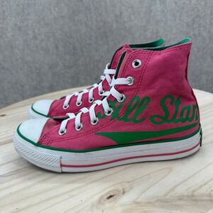 Converse Chuck Taylor All Star High Top Pink Green Sneakers Mens 6 Womens 8
